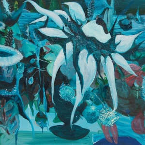 The Blue Hour Under Water / Acrylic on canvas / 120 cm x 80 cm / 2014