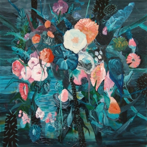 Nightflowers - Acrylic on canvas - 100 cm x 100 cm - 2014