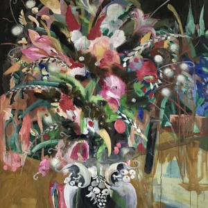 Flowers / 160 cm x 150 cm / Oil on canvas / 2019