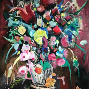 Giant Flowers / 190 cm x 160 cm / Oil on canvas / 2019