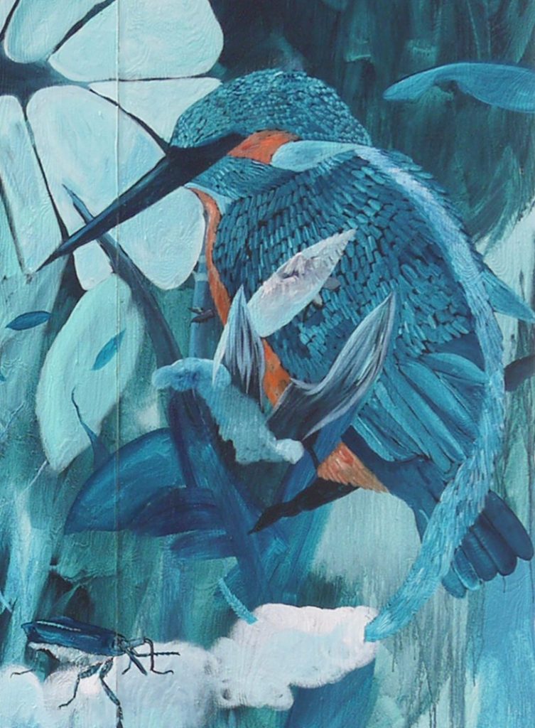 Kingfisher / Wallpainting / 450 cm x 450 cm / 2016