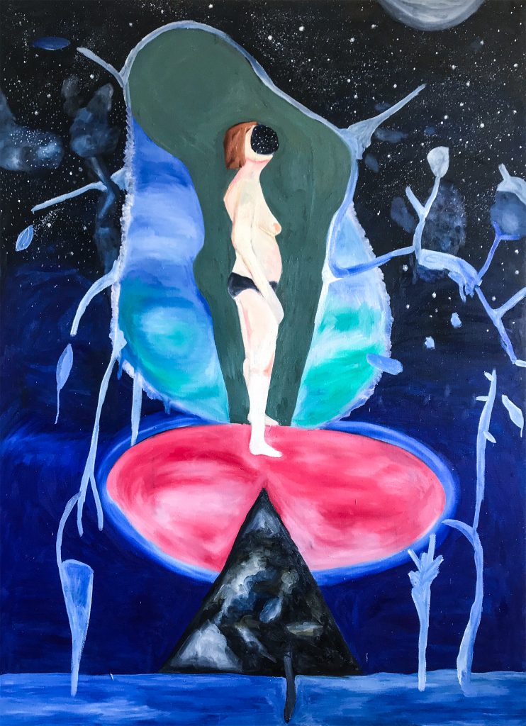 Longing For Guidance / 180 cm x 130 cm / Oil on canvas / 2019